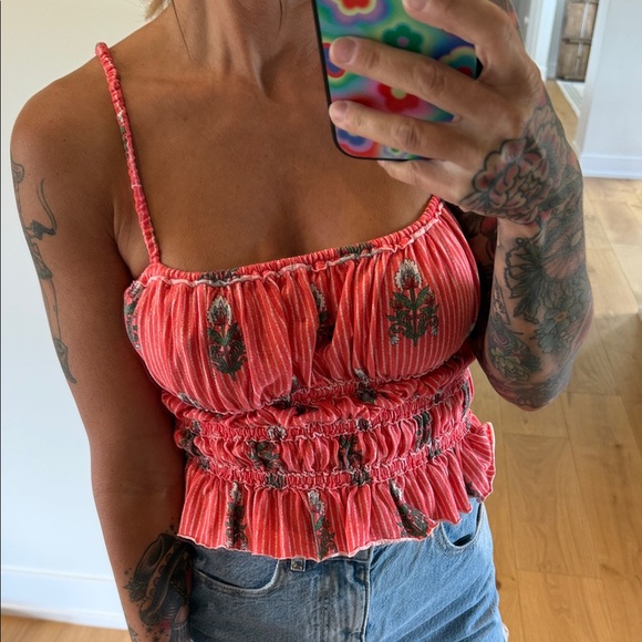 We The Free Tops - We The Free Res Floral Smocked Camisole